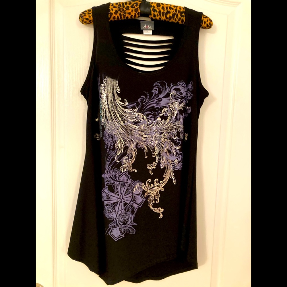 Black Dress cutouts on the back SZ Large